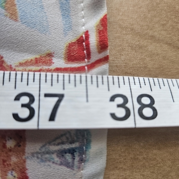 Hatley Dress Medium Multicolor Sleeveless Sailboat Print Tie Back Lined Coastal - Picture 7 of 8